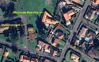 Plan d'accés Gîte Escale Bien-Etre